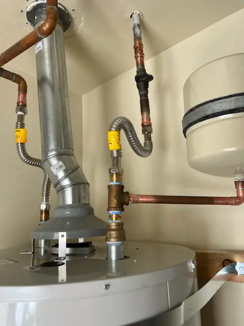 Water heater installation and plumbing repair in West Townsend